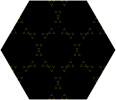 Diagram of spawning locations for 'Nanocosm'